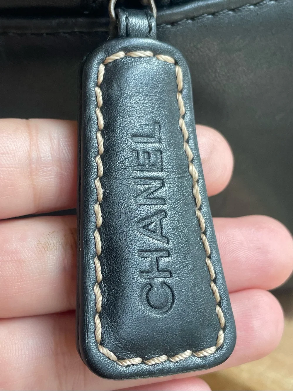 Chanel Large black wild stitch Boston bag